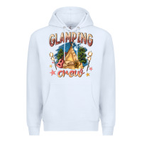 White glamping crew Premium Hoodie - NancyCooperArtShop