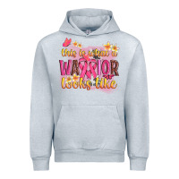 Heather Grey this is what a warrior looks like Urban Hoodie - NancyCooperArtShop