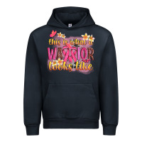 Navy this is what a warrior looks like Urban Hoodie - NancyCooperArtShop