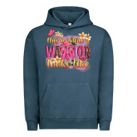 Pigment Midnight Navy this is what a warrior looks like Urban Hoodie - NancyCooperArtShop