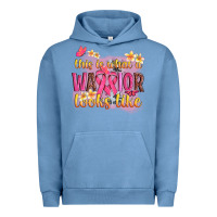 Pigment Pebble Blue this is what a warrior looks like Urban Hoodie - NancyCooperArtShop
