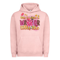 Pigment Salmon this is what a warrior looks like Urban Hoodie - NancyCooperArtShop
