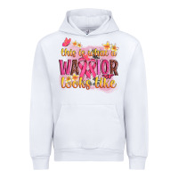 White this is what a warrior looks like Urban Hoodie - NancyCooperArtShop