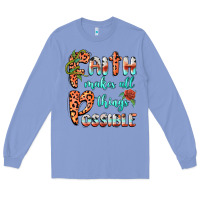 Colony Blue faith makes all things possible Long Sleeve Tee - BarkalooDesign