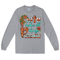 Heather Grey faith makes all things possible Long Sleeve Tee - BarkalooDesign