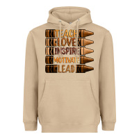 Mushroom teach love inspire motivate lead Heavyweight Hoodie - Zillion Design Studio