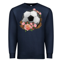 Navy western soccer with roses Premium Sweatshirt - HRA Design Shop