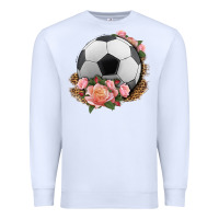 White western soccer with roses Premium Sweatshirt - HRA Design Shop