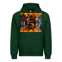 Forest Green Western Firefighter Dad Urban Hoodie - LillyAllenDesigns