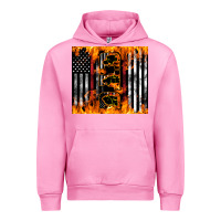 Fuchsia Pink Western Firefighter Dad Urban Hoodie - LillyAllenDesigns
