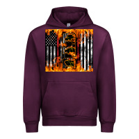 Mauve Wine Western Firefighter Dad Urban Hoodie - LillyAllenDesigns