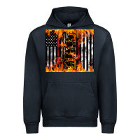 Navy Western Firefighter Dad Urban Hoodie - LillyAllenDesigns