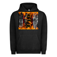 Pigment Black Western Firefighter Dad Urban Hoodie - LillyAllenDesigns