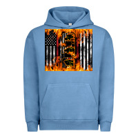 Pigment Pebble Blue Western Firefighter Dad Urban Hoodie - LillyAllenDesigns