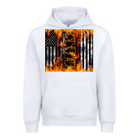 White Western Firefighter Dad Urban Hoodie - LillyAllenDesigns