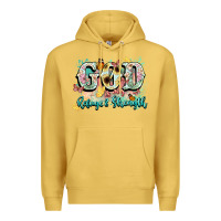 Antique Gold god is my refugee and strength Premium Hoodie - NancyCooperArtShop