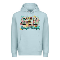 Blue Mist god is my refugee and strength Premium Hoodie - NancyCooperArtShop