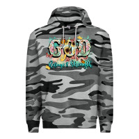 Slate Camo god is my refugee and strength Premium Hoodie - NancyCooperArtShop