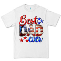 White Best Dad Ever Premium Tee - LillyAllenDesigns