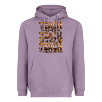 Lavender teach compassion teach kindness teach confidence Heavyweight Hoodie - Zillion Design Studio
