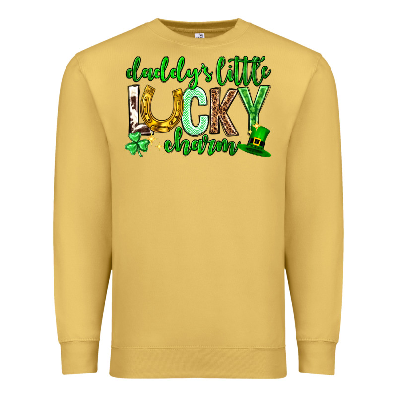 St. Patrick's Day Daddy's Little Lucky Charm Premium Sweatshirt by Neo Western | Teevron