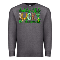 Charcoal Heather St. Patrick's Day Daddy's little lucky charm Premium Sweatshirt - Neo Western