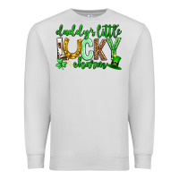 Dove Grey St. Patrick's Day Daddy's little lucky charm Premium Sweatshirt - Neo Western