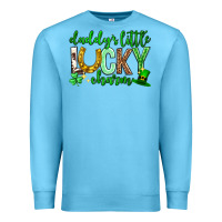 Ocean Blue St. Patrick's Day Daddy's little lucky charm Premium Sweatshirt - Neo Western