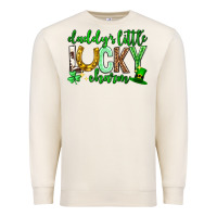 Sandshell St. Patrick's Day Daddy's little lucky charm Premium Sweatshirt - Neo Western