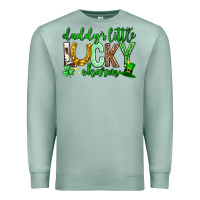 Seafoam St. Patrick's Day Daddy's little lucky charm Premium Sweatshirt - Neo Western