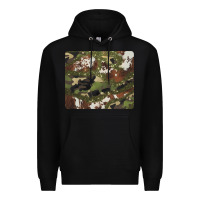 Black black and brown cowhide camouflage Premium Hoodie - BarkalooDesign