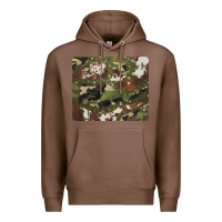 Chestnut black and brown cowhide camouflage Premium Hoodie - BarkalooDesign