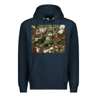 Navy black and brown cowhide camouflage Premium Hoodie - BarkalooDesign