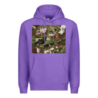 Purple black and brown cowhide camouflage Premium Hoodie - BarkalooDesign
