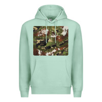 Seafoam black and brown cowhide camouflage Premium Hoodie - BarkalooDesign