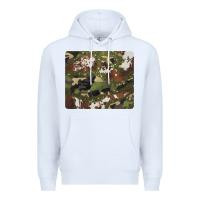 White black and brown cowhide camouflage Premium Hoodie - BarkalooDesign