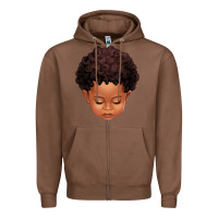 Chestnut cute afro boy Zipper Hoodie - texasbilliewilder