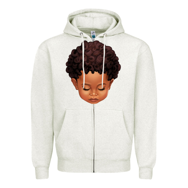 Cute Afro Boy Zipper Hoodie by texasbilliewilder | Teevron