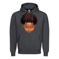 Smoke cute afro boy Zipper Hoodie - texasbilliewilder