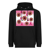 Black breast cancer awareness sunflower Heavyweight Hoodie - RanaPortraitStore