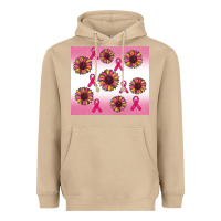 Mushroom breast cancer awareness sunflower Heavyweight Hoodie - RanaPortraitStore