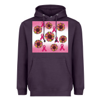 Plum breast cancer awareness sunflower Heavyweight Hoodie - RanaPortraitStore