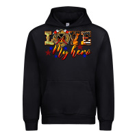 Black Love My Hero Firefighter Urban Hoodie - LillyAllenDesigns