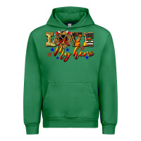Emerald Love My Hero Firefighter Urban Hoodie - LillyAllenDesigns
