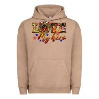 Pigment Burro Love My Hero Firefighter Urban Hoodie - LillyAllenDesigns