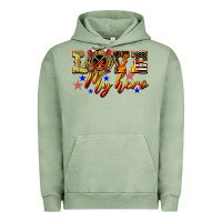 Pigment Oil Green Love My Hero Firefighter Urban Hoodie - LillyAllenDesigns