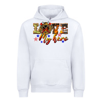 White Love My Hero Firefighter Urban Hoodie - LillyAllenDesigns