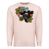 Pale Pink texas Premium Sweatshirt - SublimationCraftShop