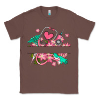 Chestnut nurse flowers custom name design Classic Tee - RanaPortraitStore