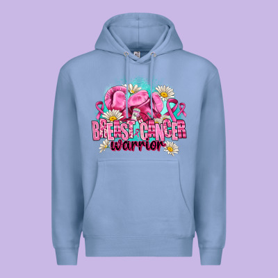 Breast Cancer Warrior Premium Hoodie Designed By Adodesignshop